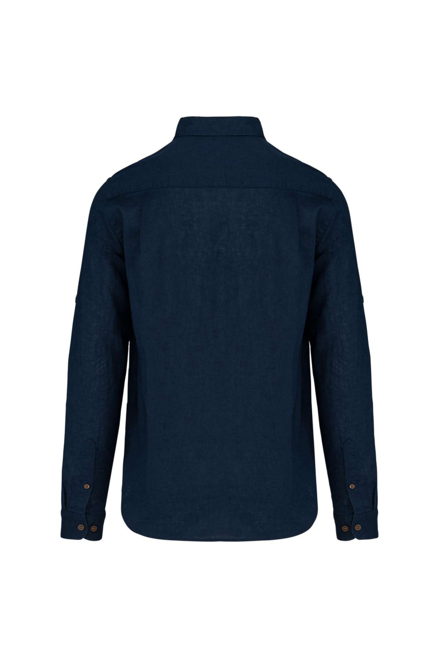MEN'S LONG SLEEVE LINEN AND COTTON SHIRT