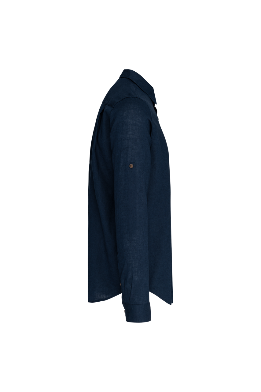 MEN'S LONG SLEEVE LINEN AND COTTON SHIRT