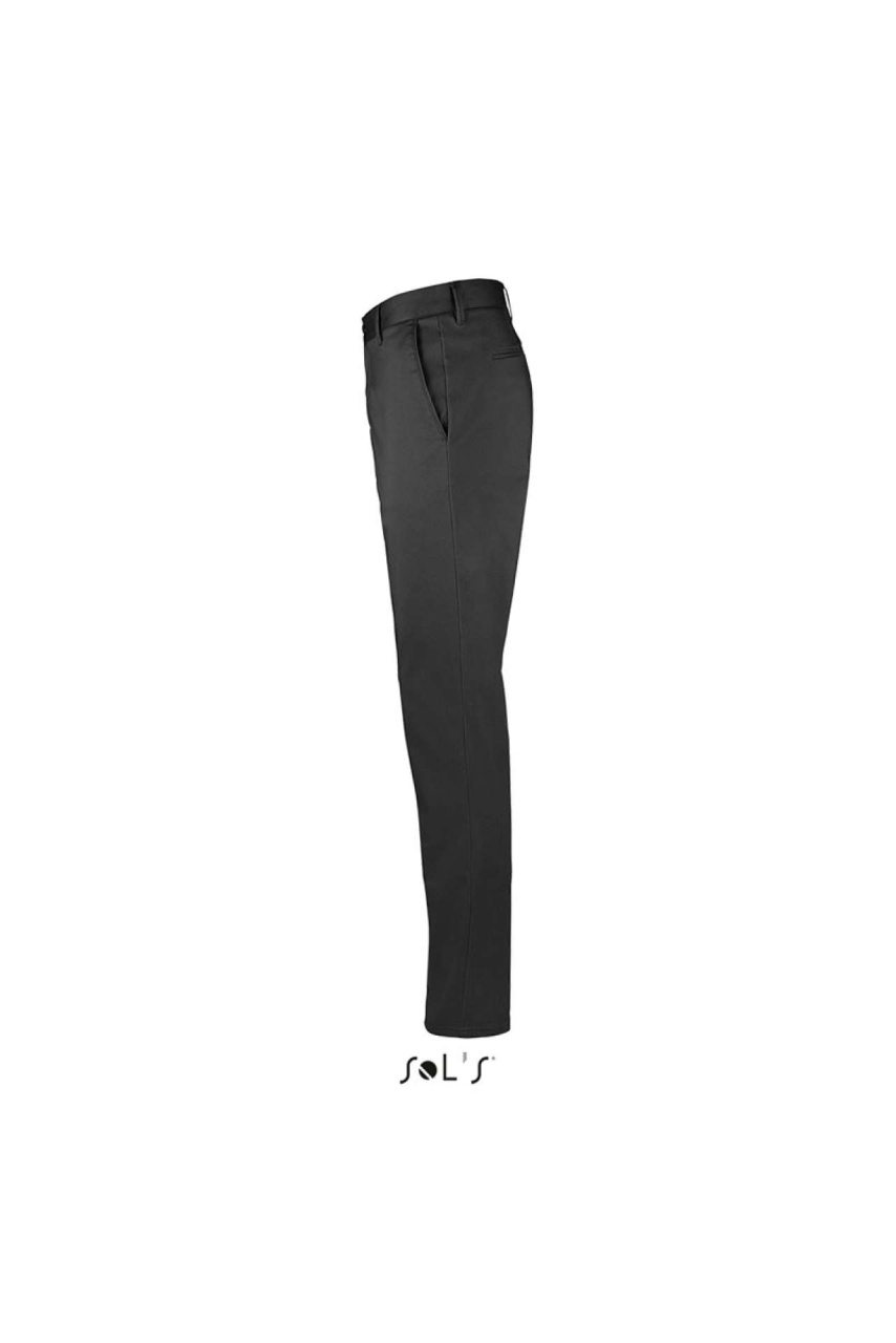 SOL'S JARED MEN - SATIN STRETCH TROUSERS