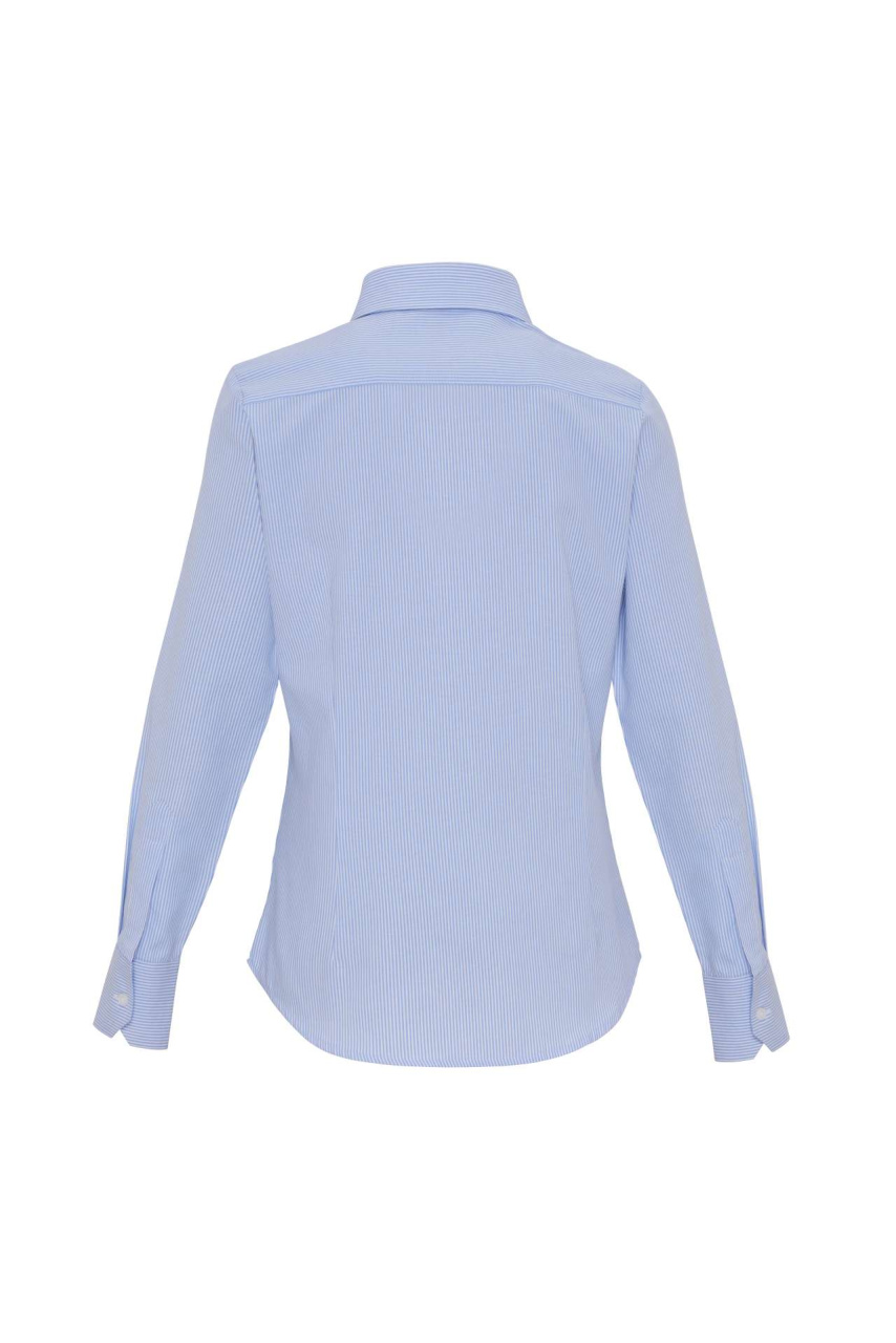 WOMEN'S COTTON RICH OXFORD STRIPES SHIRT