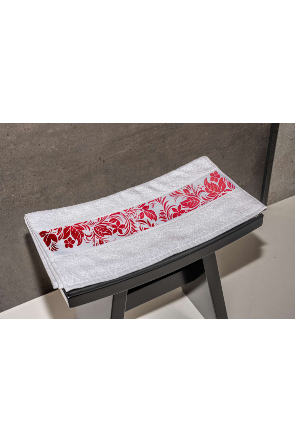 OLIMA TOWEL WITH SUBLIMATION BORDURE