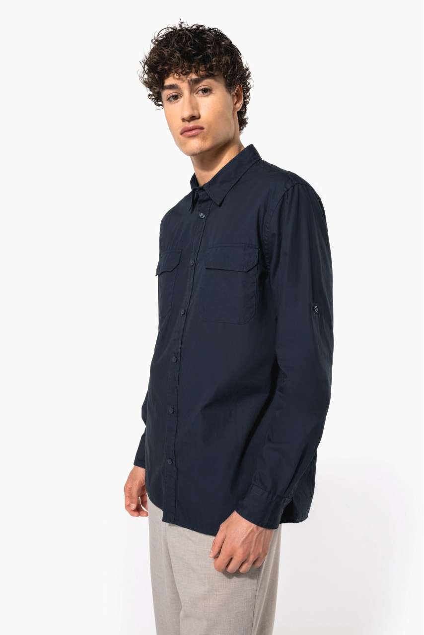 MEN'S LONG-SLEEVED SAFARI SHIRT
