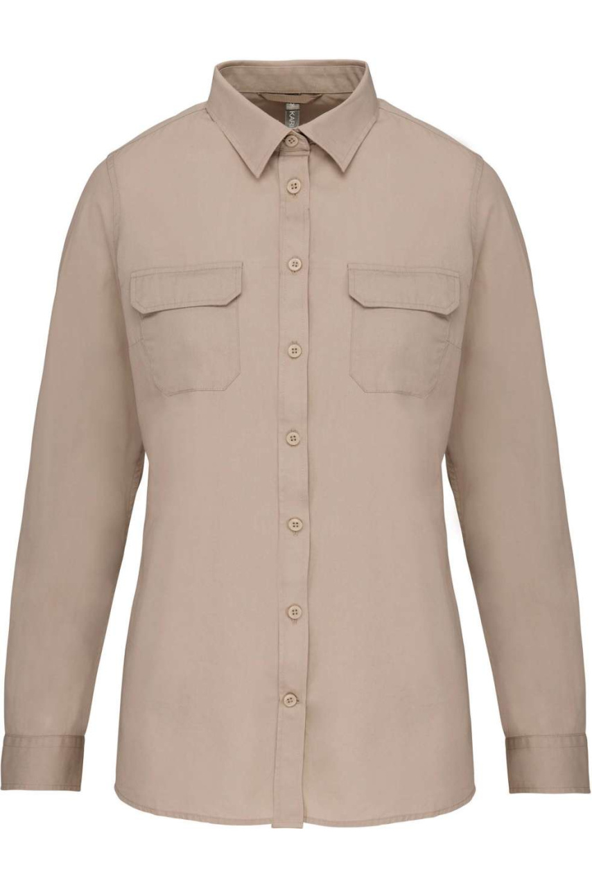 LADIES' LONG-SLEEVED SAFARI SHIRT
