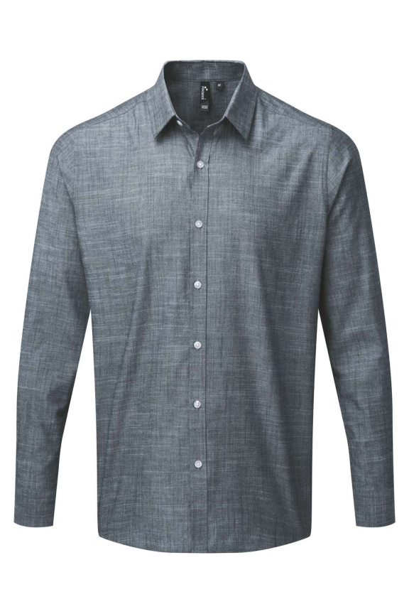 MEN'S COTTON SLUB CHAMBRAY LONG SLEEVE SHIRT