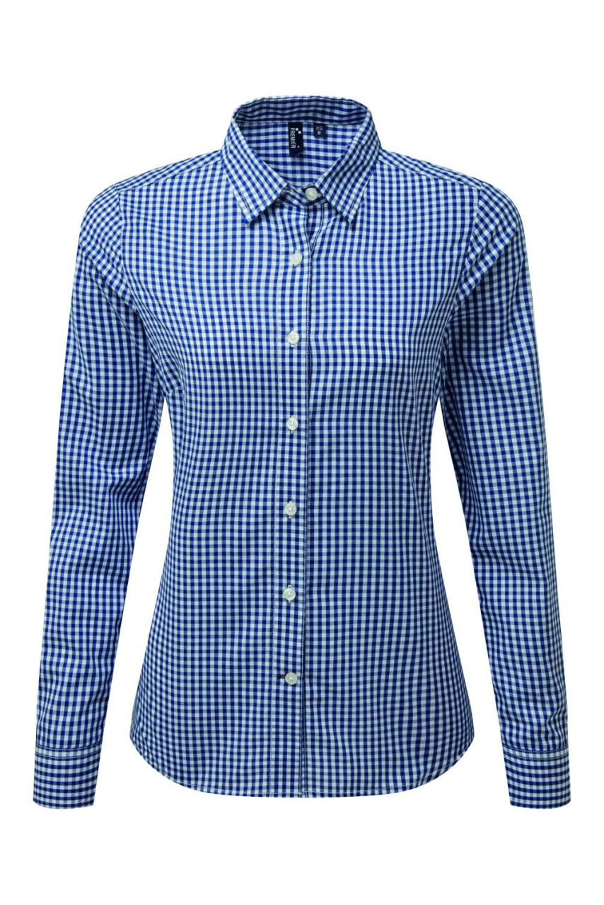'MAXTON' CHECK WOMEN'S LONG SLEEVE SHIRT
