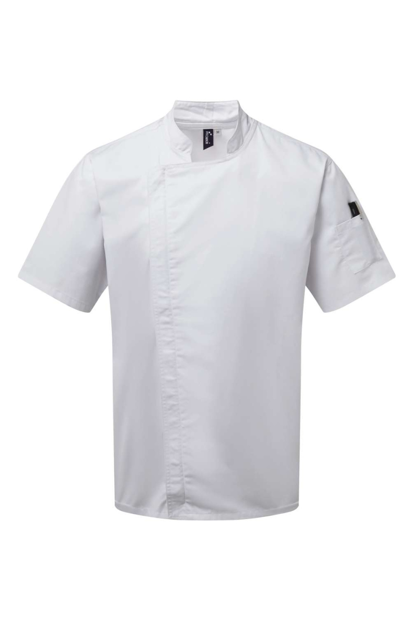 CHEF'S ZIP-CLOSE SHORT SLEEVE JACKET