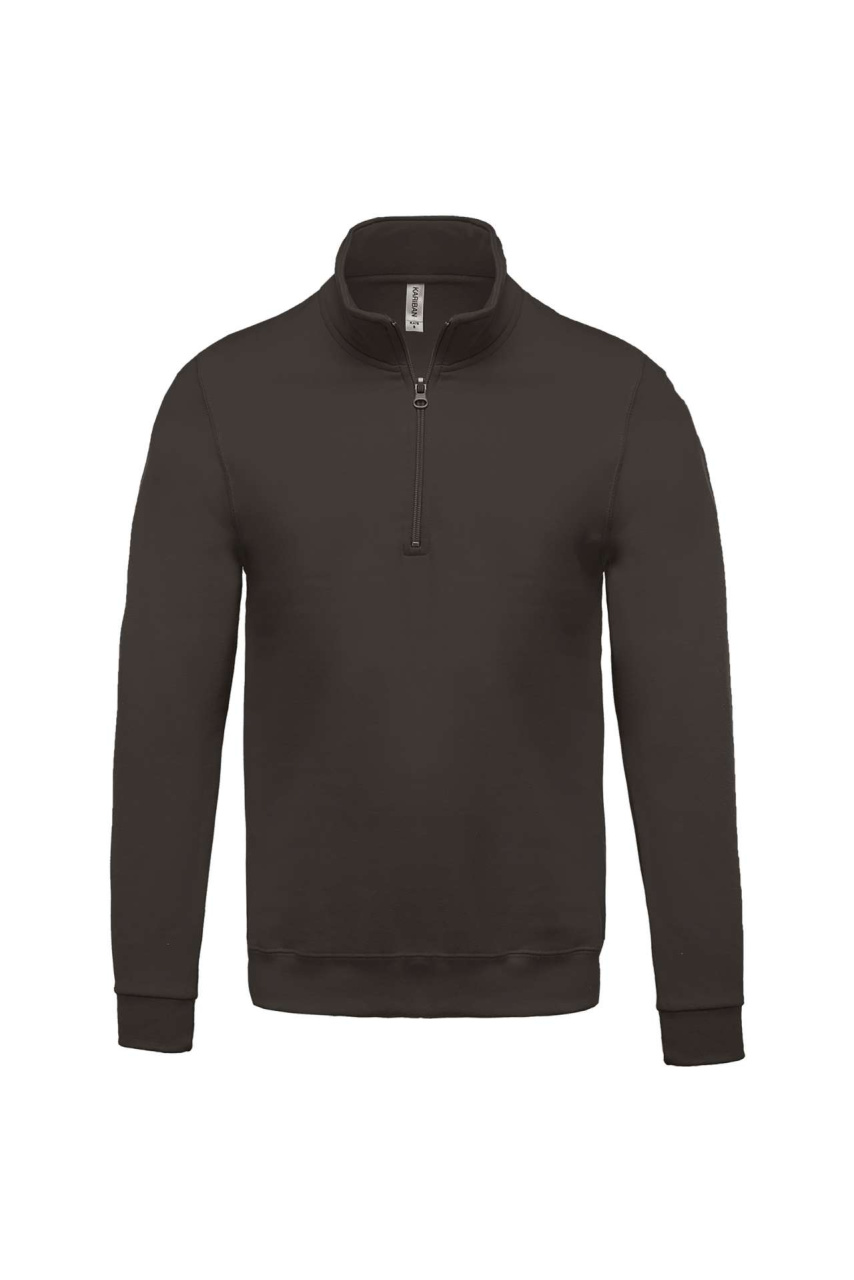 ZIP NECK SWEATSHIRT