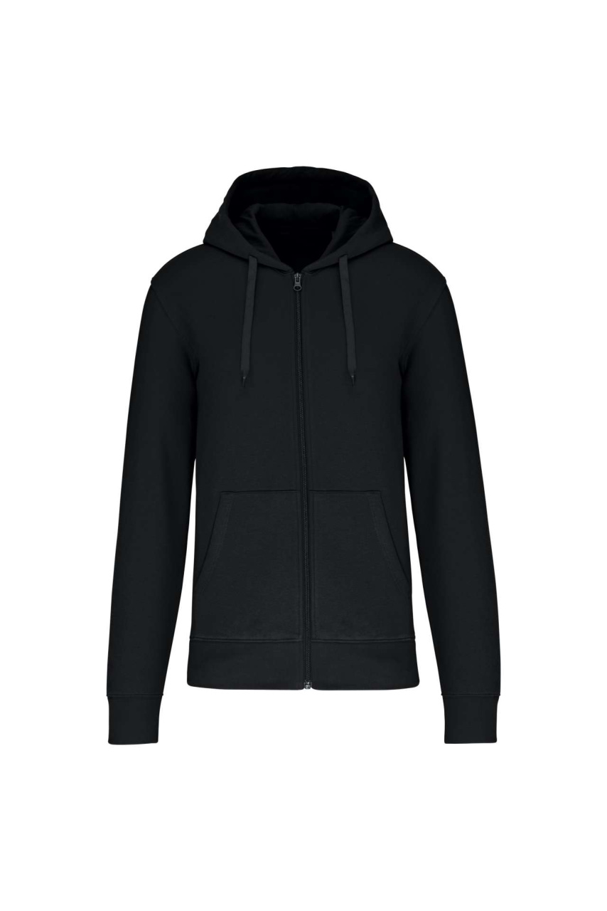 MEN'S ECO-FRIENDLY HOODED SWEATSHIRT WITH ZIP FASTENING