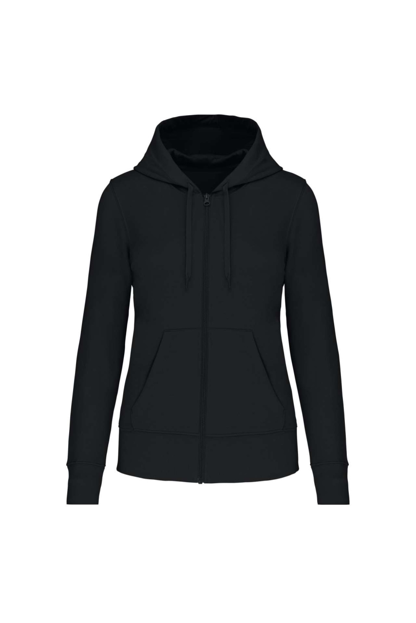 LADIES' ECO-FRIENDLY ZIPPED HOODED SWEATSHIRT