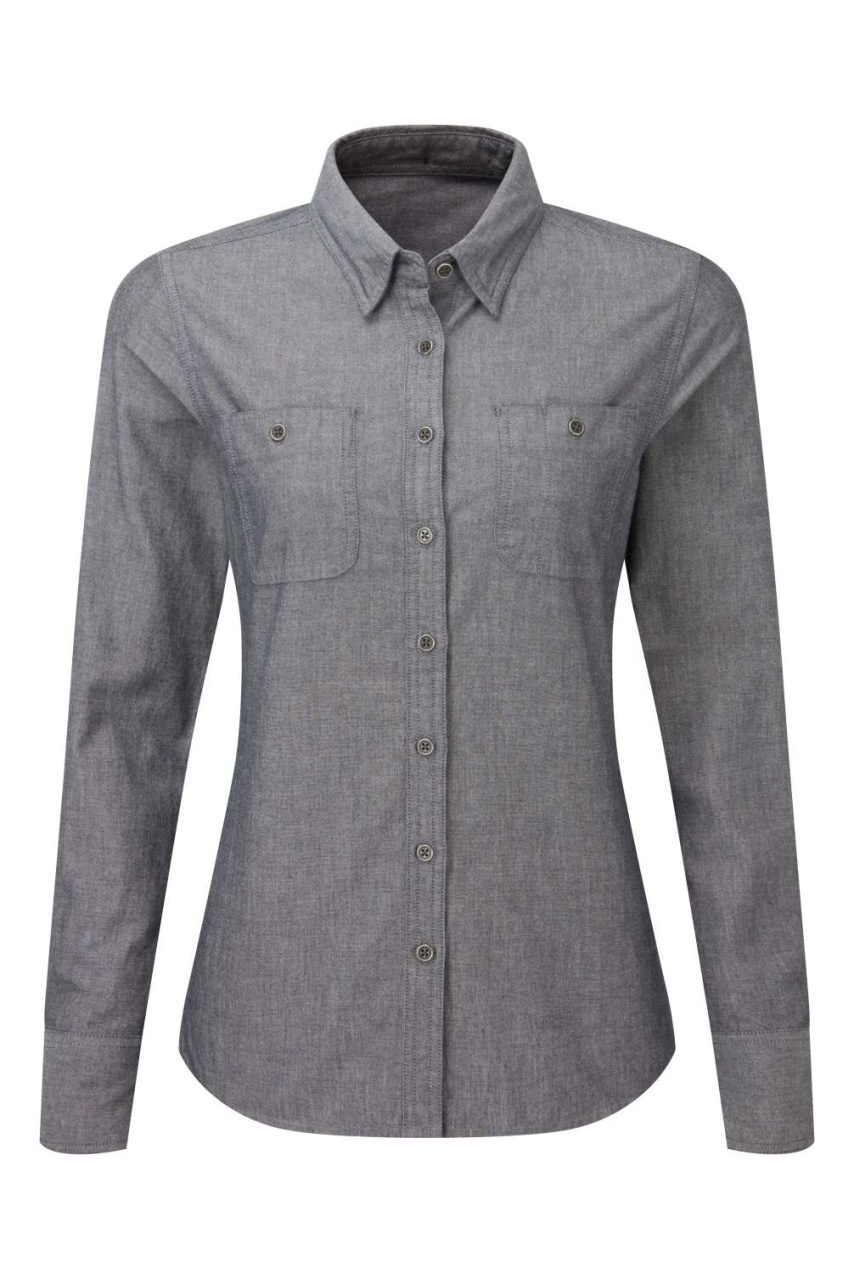 WOMEN'S ORGANIC CHAMBRAY FAIRTRADE SHIRT