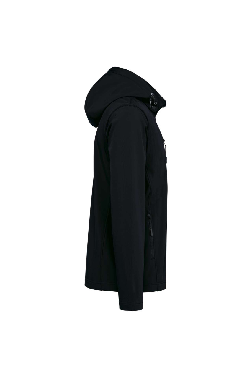 UNISEX 3-LAYER SOFTSHELL HOODED JACKET WITH REMOVABLE SLEEVES