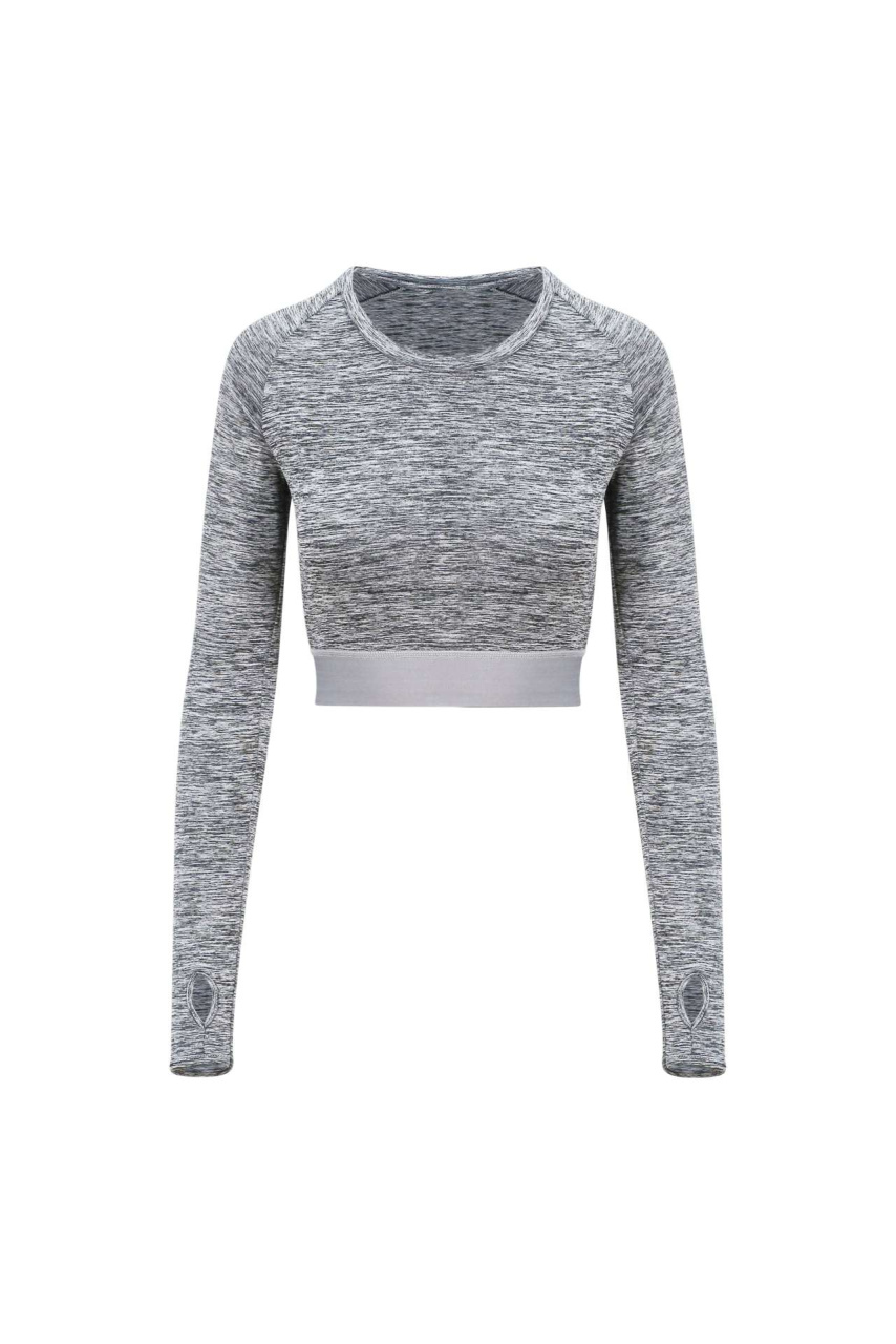 WOMEN'S LONG SLEEVE CROP T