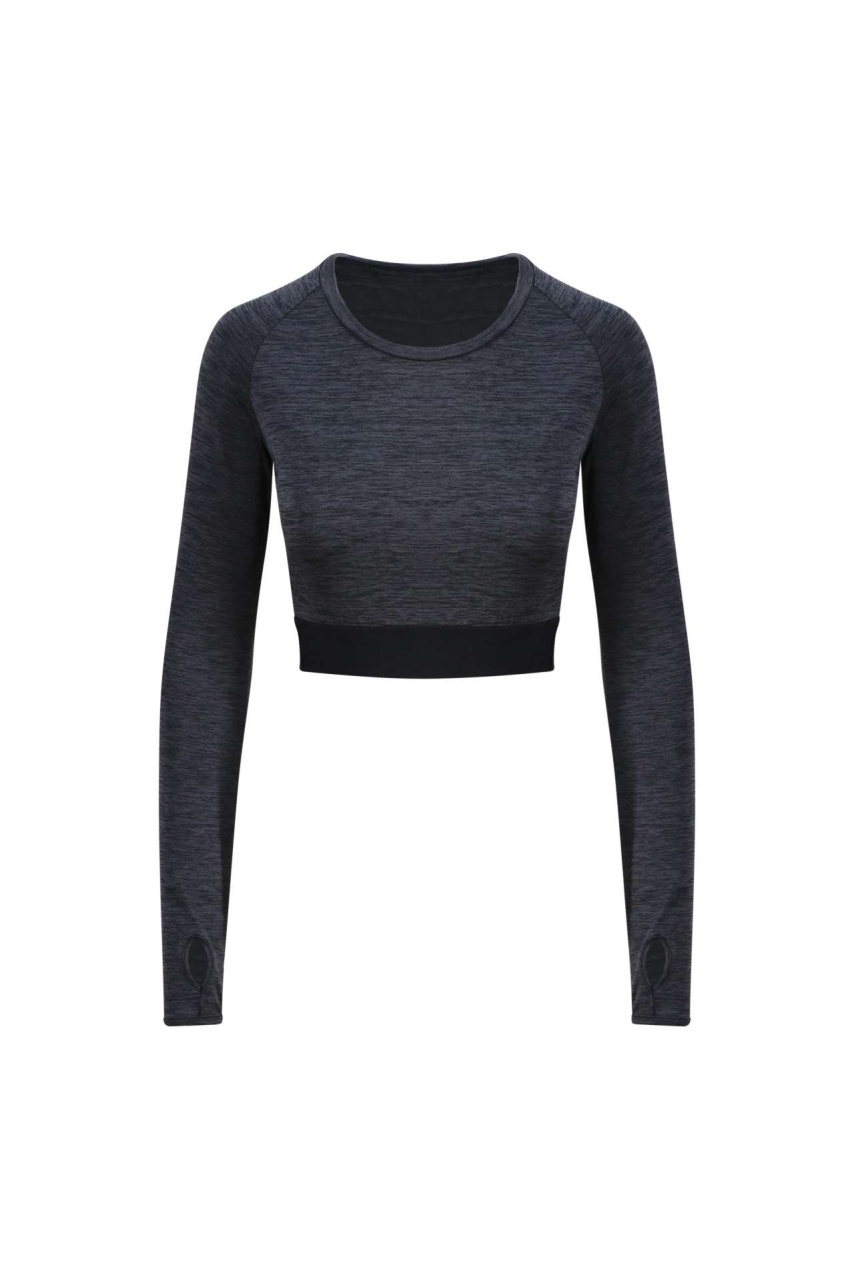 WOMEN'S LONG SLEEVE CROP T