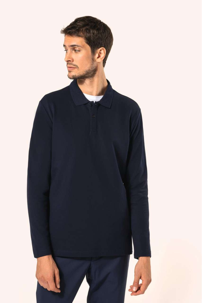 MEN'S LONG-SLEEVED SUPIMA® POLO SHIRT
