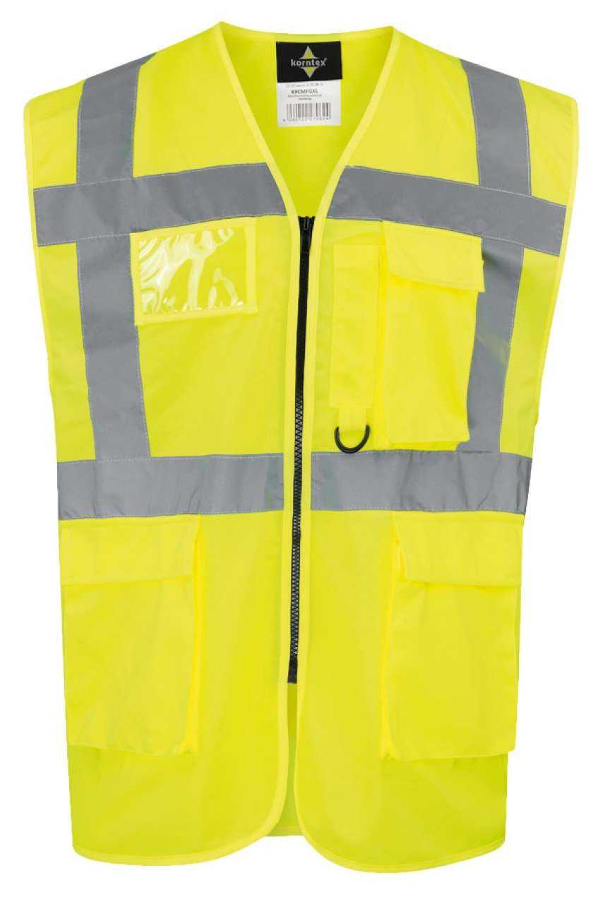 COMFORT EXECUTIVE SAFETY VEST "HAMBURG" - MULTIFUNCTIONAL WITH POCKETS