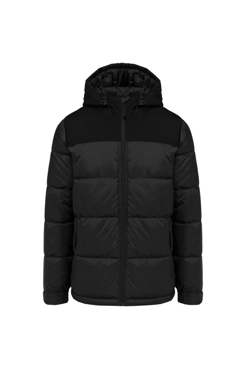 UNISEX BI-TONE PADDED JACKET WITH HOOD