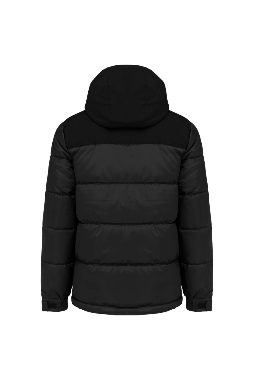 UNISEX BI-TONE PADDED JACKET WITH HOOD