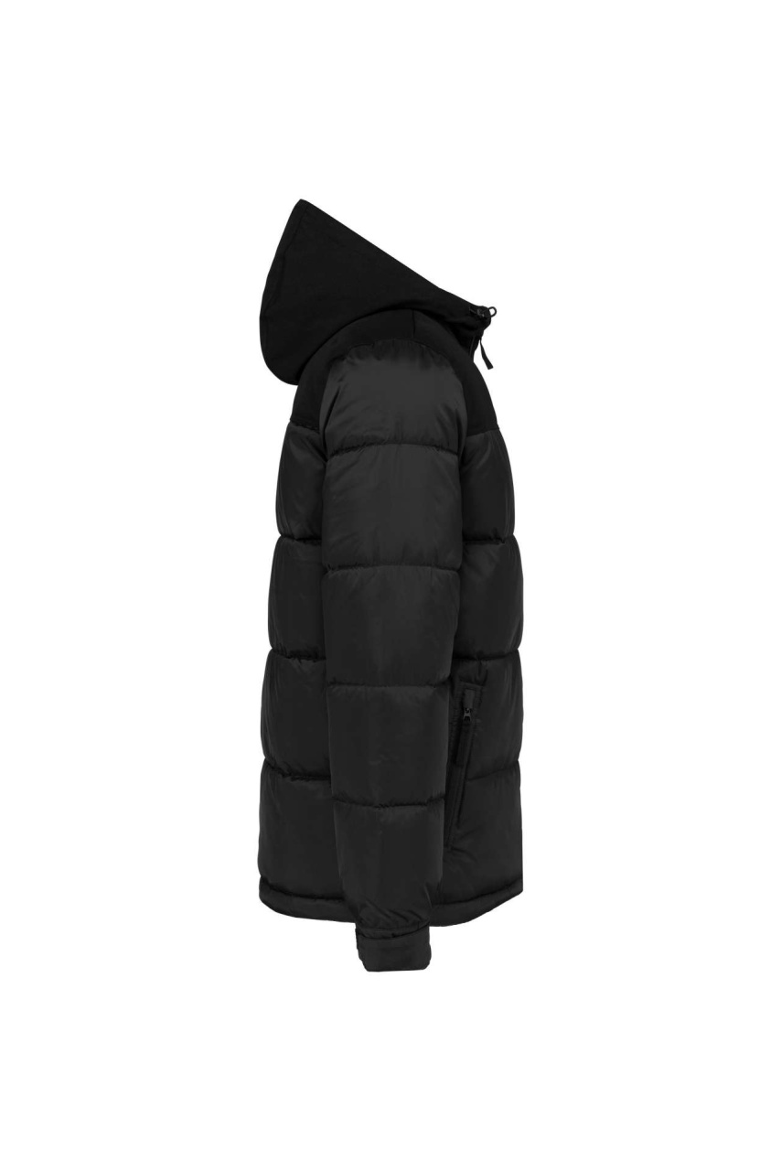UNISEX BI-TONE PADDED JACKET WITH HOOD