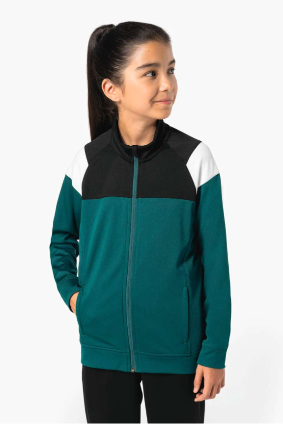 KIDS ZIPPED TRACKSUIT JACKET