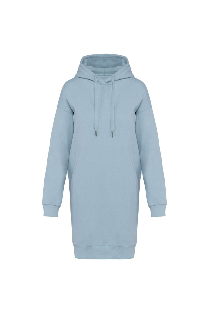 LADIES' ECO-FRIENDLY HOODED SWEATSHIRT DRESS