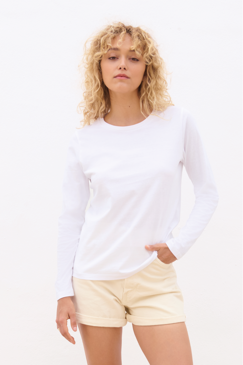 SOL'S MONARCH WOMEN - LONG SLEEVE T-SHIRT WITH ROUND NECK