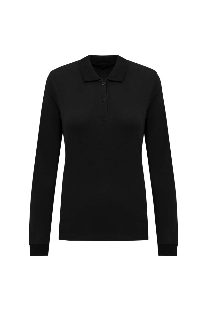LADIES’ ORGANIC 180 PIQUÉ POLO SHIRT LONG SLEEVES