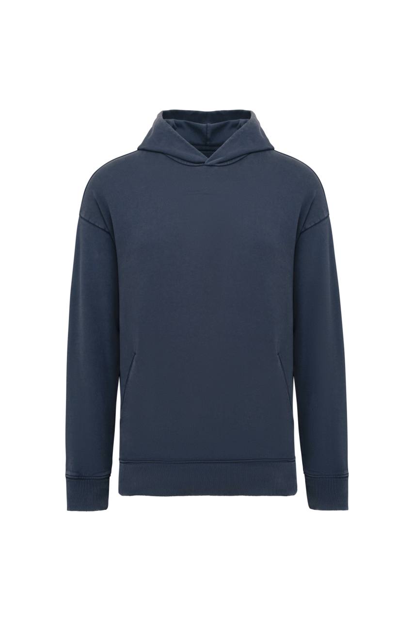 UNISEX WASHED EFFECT OVERSIZE HOODED SWEATSHIRT