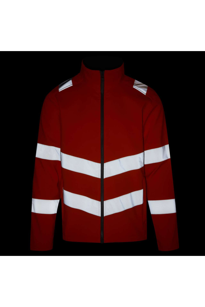 HI-VIS PRO CONTRACT ABLAZE 2 LAYER SOFTSHELL JACKET (CLASS 3)