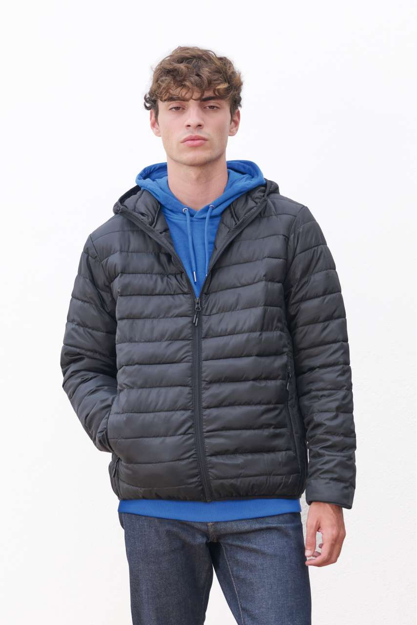 SOL'S STREAM HOODED MEN - LIGHTWEIGHT HOODED PADDED JACKET