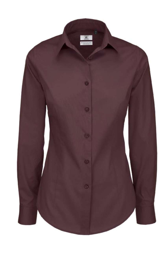 B&C BLACK TIE LSL /WOMEN