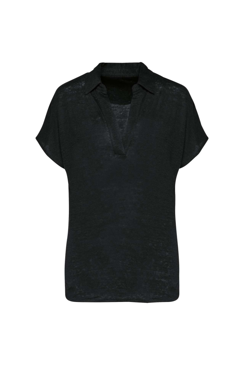 LADIES’ LINEN POLO SHIRT