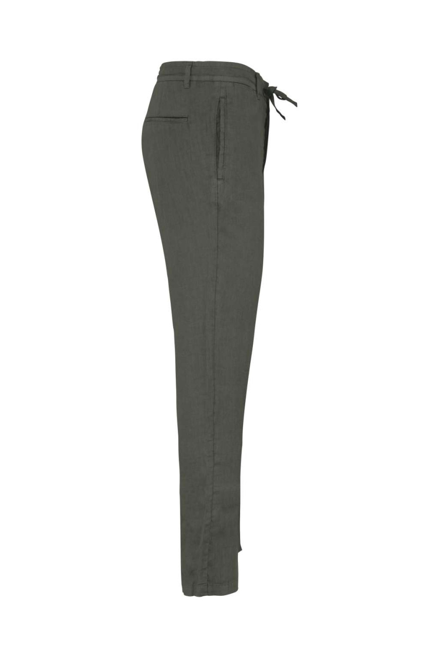 ECO-FRIENDLY MEN'S LINEN WASHED EFFECT TROUSERS