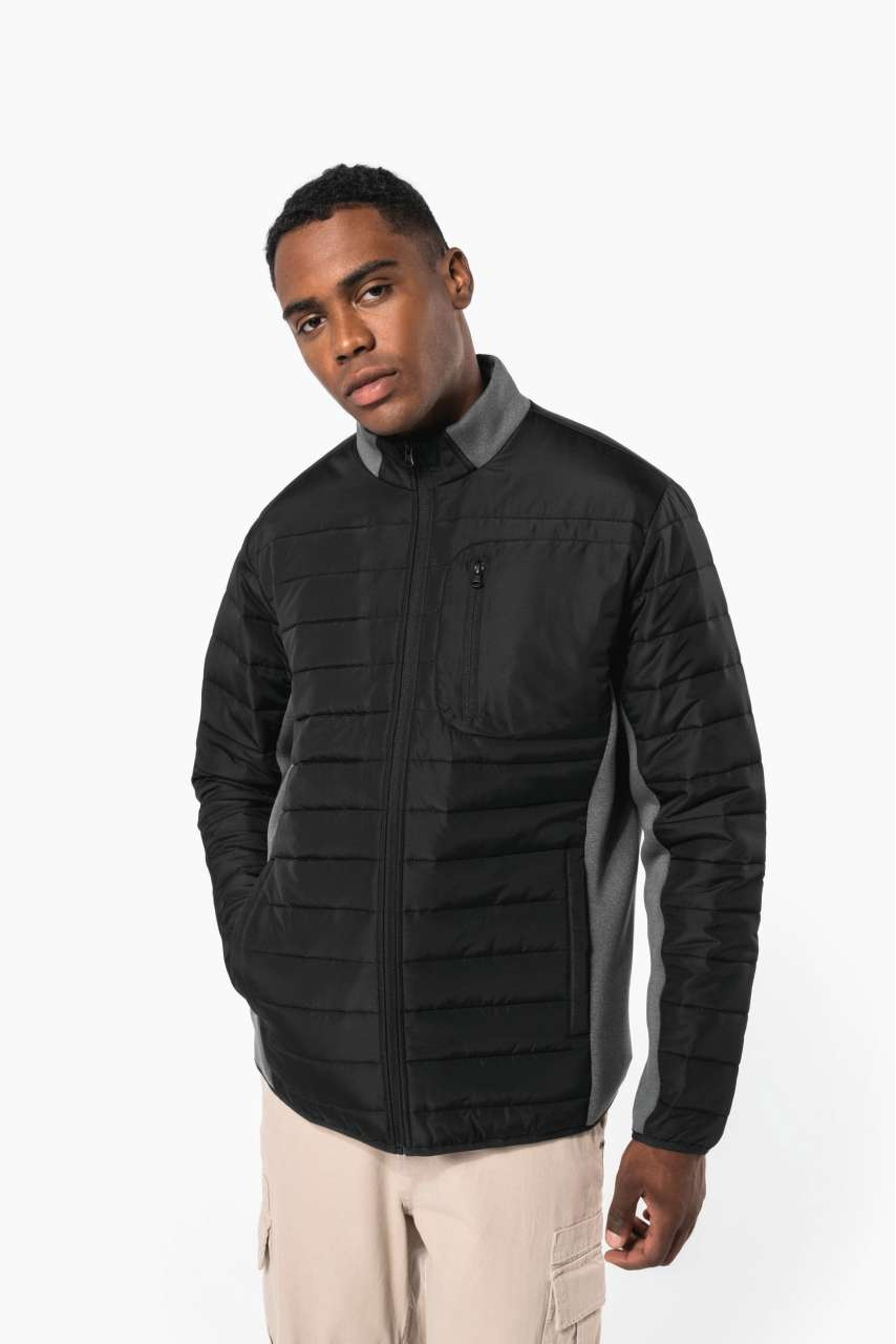 MEN'S BI-MATERIAL PADDED JACKET